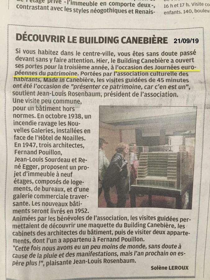 The Building Canebiere Marseille Exteriör bild